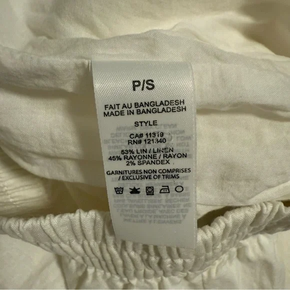 Dynamite Heidi Wide Leg Linen Pull-On
Pants, Bright White - Picture 2 of 9